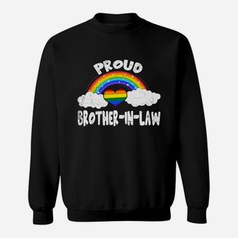 Proud Brother In Law Lgbt Rainbow Pride 2020 Sweatshirt - Thegiftio UK