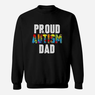 Proud Dad Awareness Dad Gifts For Him Sweatshirt | Crazezy
