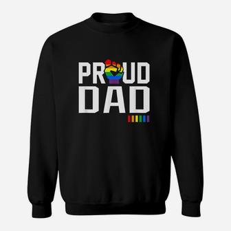 Proud Dad Rainbow Sweatshirt | Crazezy