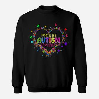 Proud Grandma Autism Awareness Family Matching Sweatshirt | Crazezy DE