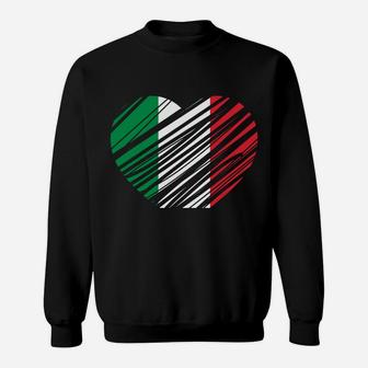 Proud Italian - Italia Design - Italian Heart - Love Italy Sweatshirt | Crazezy