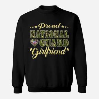 Proud National Guard Girlfriend Dog Tags Heart Military Gift Sweatshirt | Crazezy UK