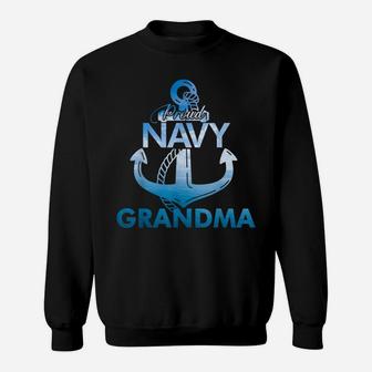 Proud Navy Grandma Gift Lover Shirts Veterans Day Sweatshirt | Crazezy