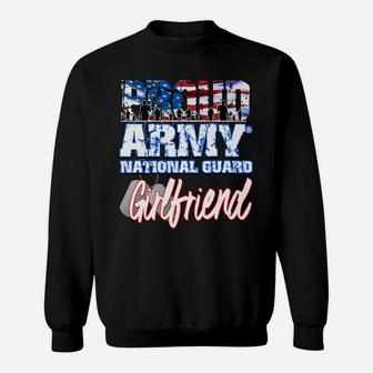 Proud Patriotic Army National Guard Girlfriend Usa Flag Sweatshirt | Crazezy
