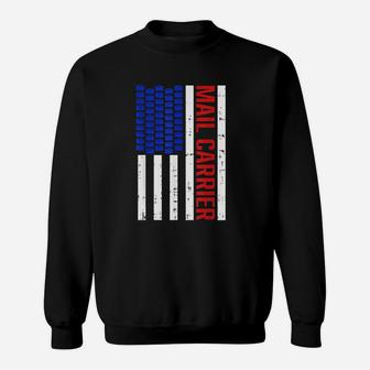Proud Patriotic Postal Worker American Flag Sweatshirt | Crazezy AU