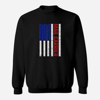 Proud Patriotic Postal Worker American Flag Us Postal Worker Sweatshirt - Thegiftio UK