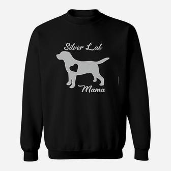Proud Silver Lab Mama Mom Labrador Retriever Gifts Sweatshirt | Crazezy