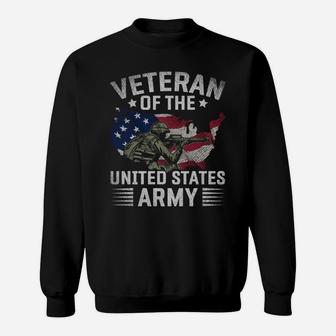 Proud Usa Flag Veteran Of The United States Army Veteran Sweatshirt | Crazezy