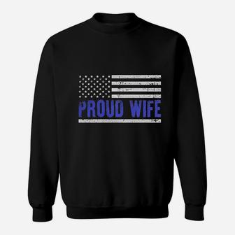 Proud Wife American Flag Sweatshirt | Crazezy CA