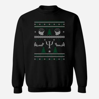 Psychologist Gift Ugly Christmas Sweater Xmas Sweatshirt Sweatshirt | Crazezy UK