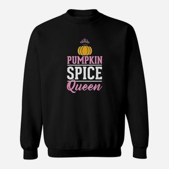 Pumpkin Spice Queen Latte Fall Autumn Season Gift Sweatshirt - Thegiftio UK