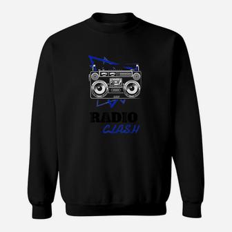 Punk Rock Radio Clash Retro Boombox Music Sweatshirt | Crazezy UK