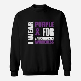 Purple Ribbon Support Sweatshirt | Crazezy UK