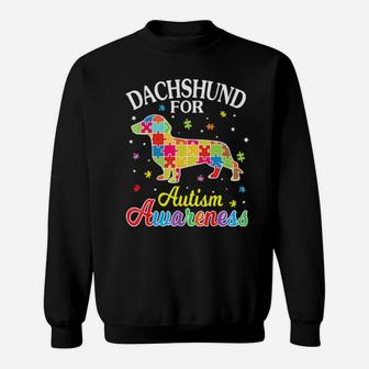 Puzzles Game Body Dog Dachshund For Autism Awareness Sweatshirt - Monsterry AU