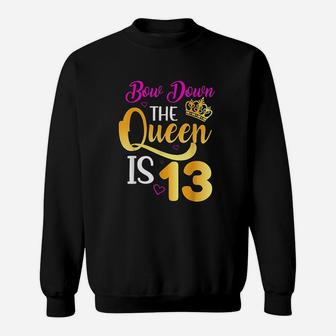 Queen 13Th Birthday 13 Years Official Teenager Birthday Sweatshirt | Crazezy AU