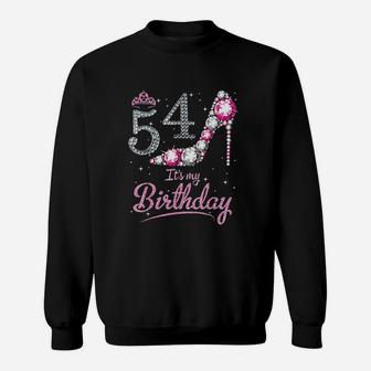 Queen 54 Years Old It Is My Birthday Vintage Sweatshirt | Crazezy CA