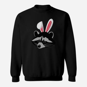 Raccoon Easter Bunny For Easter Sweatshirt - Thegiftio UK