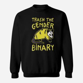 Raccoon Trash The Gender Binary Sweatshirt - Monsterry CA