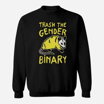 Raccoon Trash The Gender Binary Sweatshirt - Monsterry AU