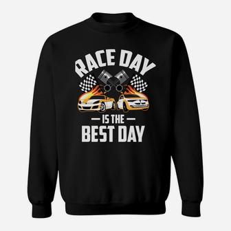 Race Day Is The Best Day | Cute Car Racer Funny Driving Gift Sweatshirt | Crazezy DE
