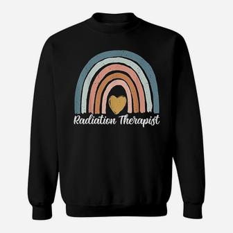 Radiation Therapist Rainbow Heart Sweatshirt | Crazezy