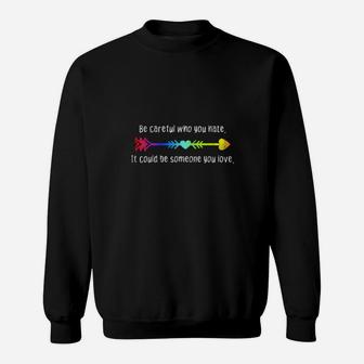 Rainbow Lgbtq Gay And Lesbian Sweatshirt - Monsterry UK