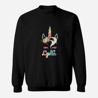 Rainbow Lydia Custom Name Gift For Girls Sweatshirt - Thegiftio UK