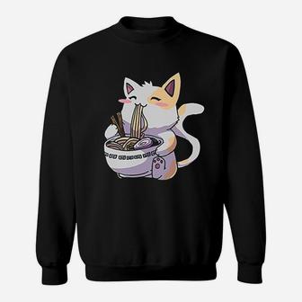 Ramen Kawaii Neko Cat Sweatshirt | Crazezy DE