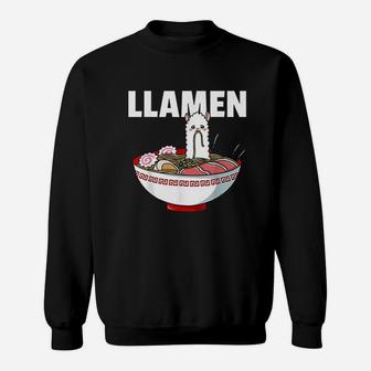 Ramen Llama Noodle Sweatshirt | Crazezy