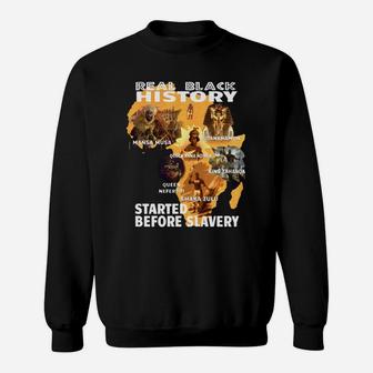Real Black History Start With Slavery Sweatshirt - Thegiftio UK