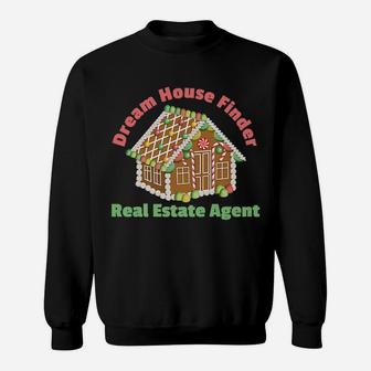 Real Estate Agent Gift Christmas Gingerbread House Home Sweatshirt | Crazezy DE