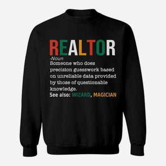 Realtor Definition Funny Real Estate Agent Noun Definition Sweatshirt | Crazezy DE