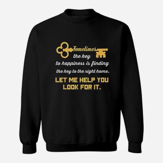 Realtor Funny Real Estate Property Agent House Seller Gift Sweatshirt | Crazezy CA