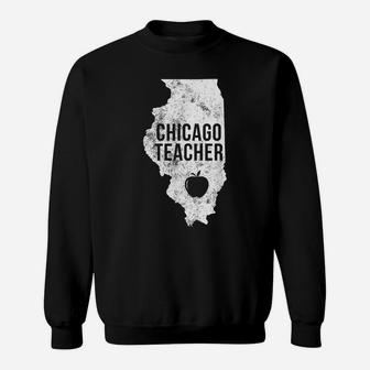 Red For Ed Chicago Teacher Public Education Sweatshirt | Crazezy