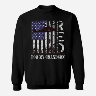 Red Friday For My Grandson Remember Everyone Deployed Army Sweatshirt | Crazezy
