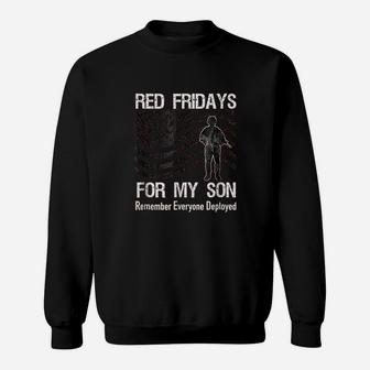 Red Friday Military On Flag Family Deployed Sweatshirt | Crazezy UK