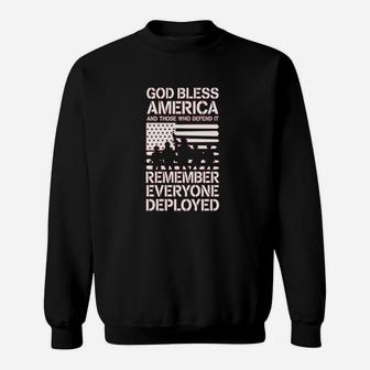 Red Friday Military Remember Everyone Deployed Support Our Troops Sweatshirt | Crazezy UK