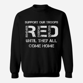 Red Friday Military Shirt Support Our Troops Women, Men,Kids Sweatshirt | Crazezy UK