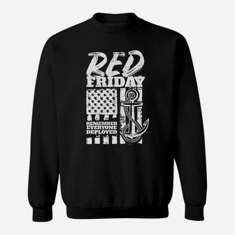 Red Friday Navy Family Deployed Sweatshirt | Crazezy