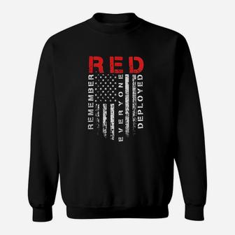 Red Friday Remember Everyone Deployed Sweatshirt | Crazezy