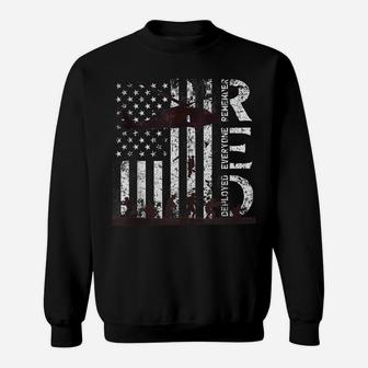 Red Friday Remember Everyone Deployed Us Flag Army Veterans Sweatshirt | Crazezy