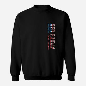 Red Friday Support Our Troops For Veterans Sweatshirt | Crazezy CA