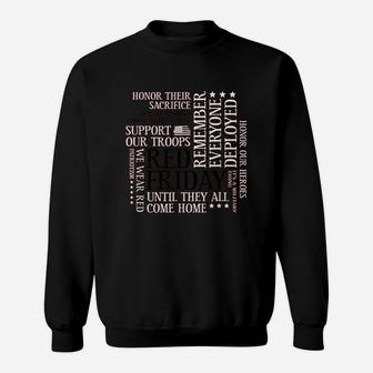 Red Friday Support Our Troops Sweatshirt | Crazezy AU