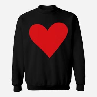 Red Heart Love Girlfriend Funny Vintage I Love My Girlfriend Sweatshirt | Crazezy UK