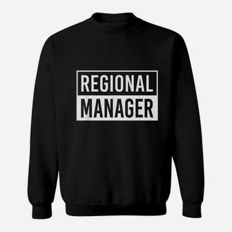 Regional Manager Office Boss Management Sweatshirt | Crazezy DE