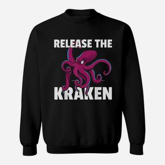 Release The Kraken Squid Lover Sweatshirt | Crazezy DE