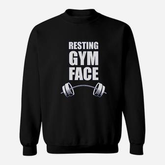 Resting Gym Face Sweatshirt | Crazezy UK