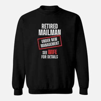 Retired Postal Worker Management Wife Mailman Retirement Sweatshirt - Thegiftio UK