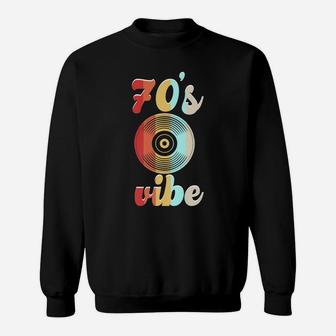 Retro 70'S Vibe Vintage Seventies Child Retro Vinyl Record Sweatshirt | Crazezy