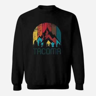 Retro City Of Tacoma For Men Women And Kids Sweatshirt | Crazezy